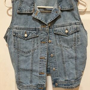 GAP Light Blue Denim Vest